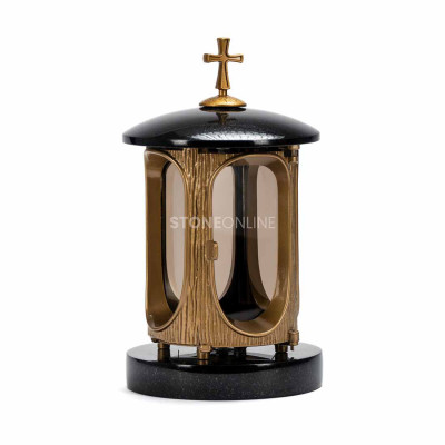 Znicz na nagrobek granitowy StoneOnline – elegancka lampka cmentarna.
