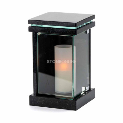 Lampka granitowa LED – elegancka i solidna na cmentarz. StoneOnline.