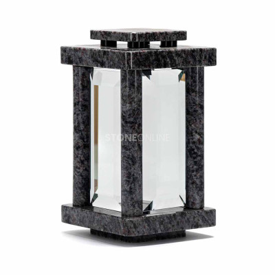 Lampka granitowa LSTYLE granit Orion StoneOnline – elegancki lampion na cmentarz.