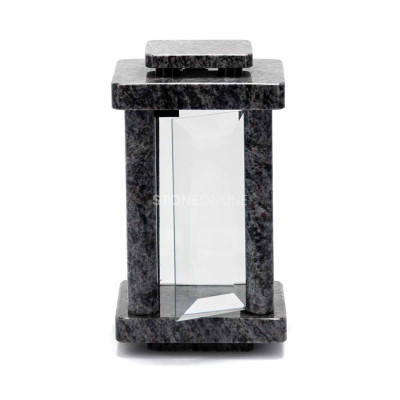 Znicz na cmentarz granit Orion StoneOnline – stylowa lampka granitowa.