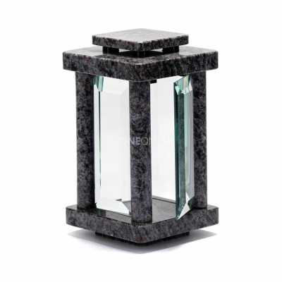 Lampion na grób z granitu Orion StoneOnline – trwała lampka cmentarna.