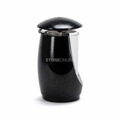 Zestaw lampion LWONDERFUL12MID + wazon WSTANDARD10 z granitu na cmentarz – StoneOnline