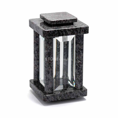 Lampka granitowa granit Orion StoneOnline – stylowy lampion cmentarny.