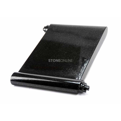Książka grób StoneOnline – elegancki element nagrobny w kształcie papirusu.