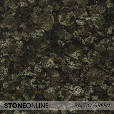 BALTIC GREEN – Zielony kamień o złożonej strukturze, z domieszką czerni i szarości, tworzący naturalny efekt głębi.