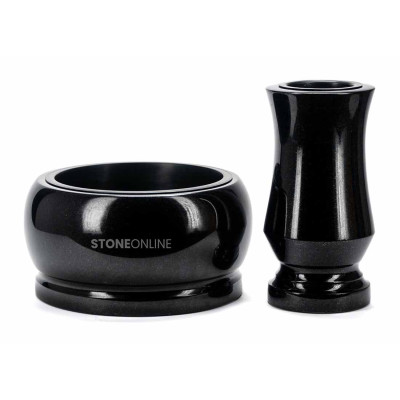 Zestaw WTRENDY15 FAME 30 cm – okazały zestaw granitowy na cmentarz StoneOnline.