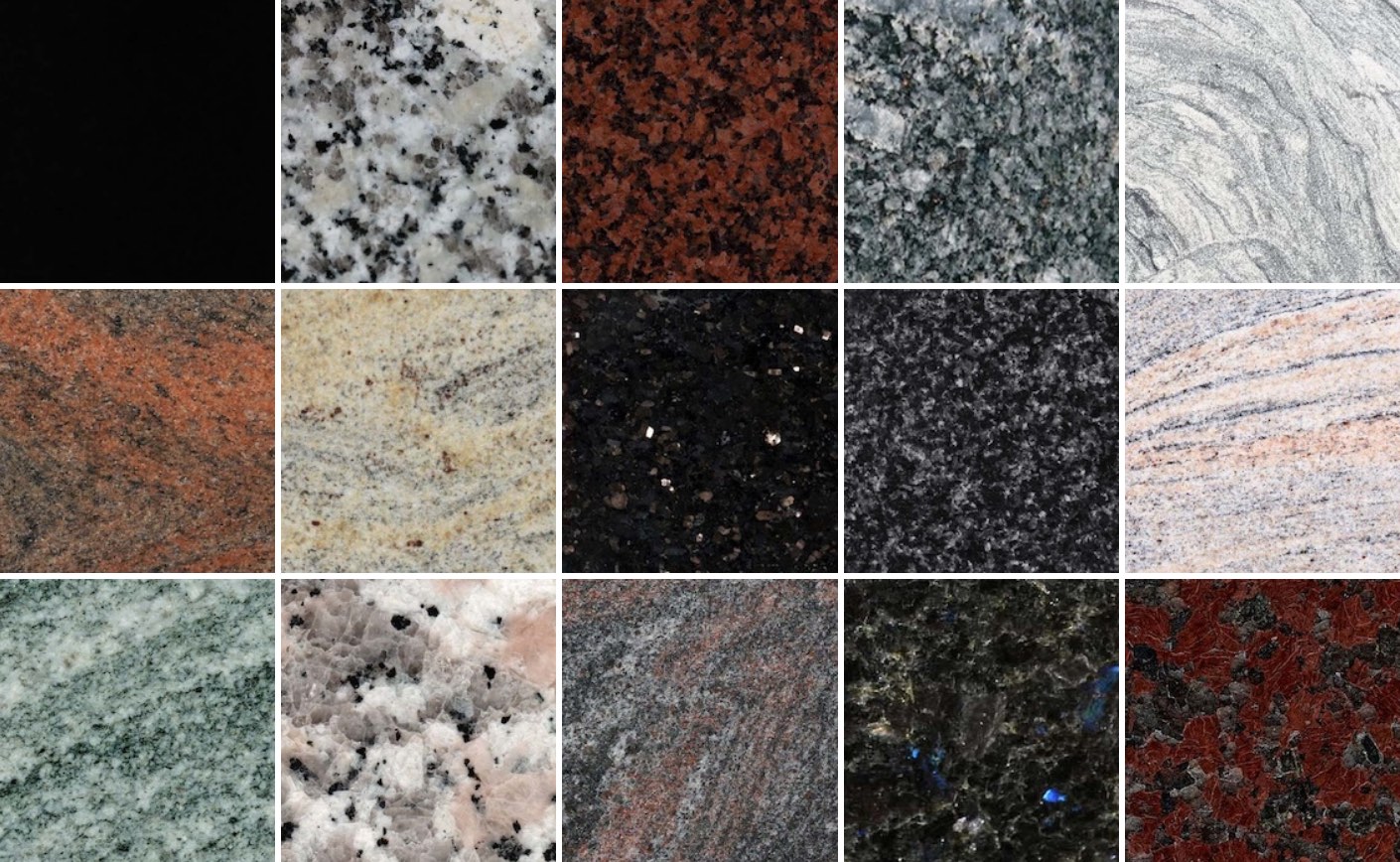 Katalog granitów: 43 kamienie w 6 grupach | StoneOnline